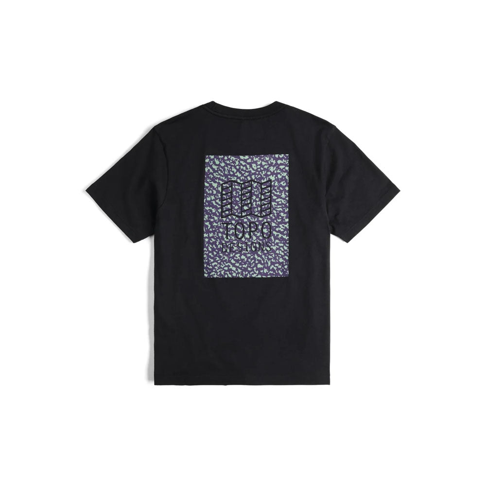 Topo Designs Mens Topo Dry Lake Short Sleeve Tee Black
