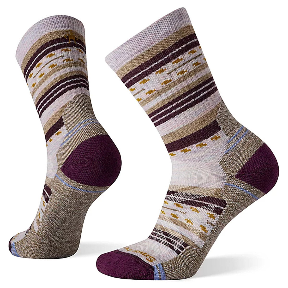 Smartwool Women's Hike Light Cushion Margarita Crew Socks Purple Eclipse