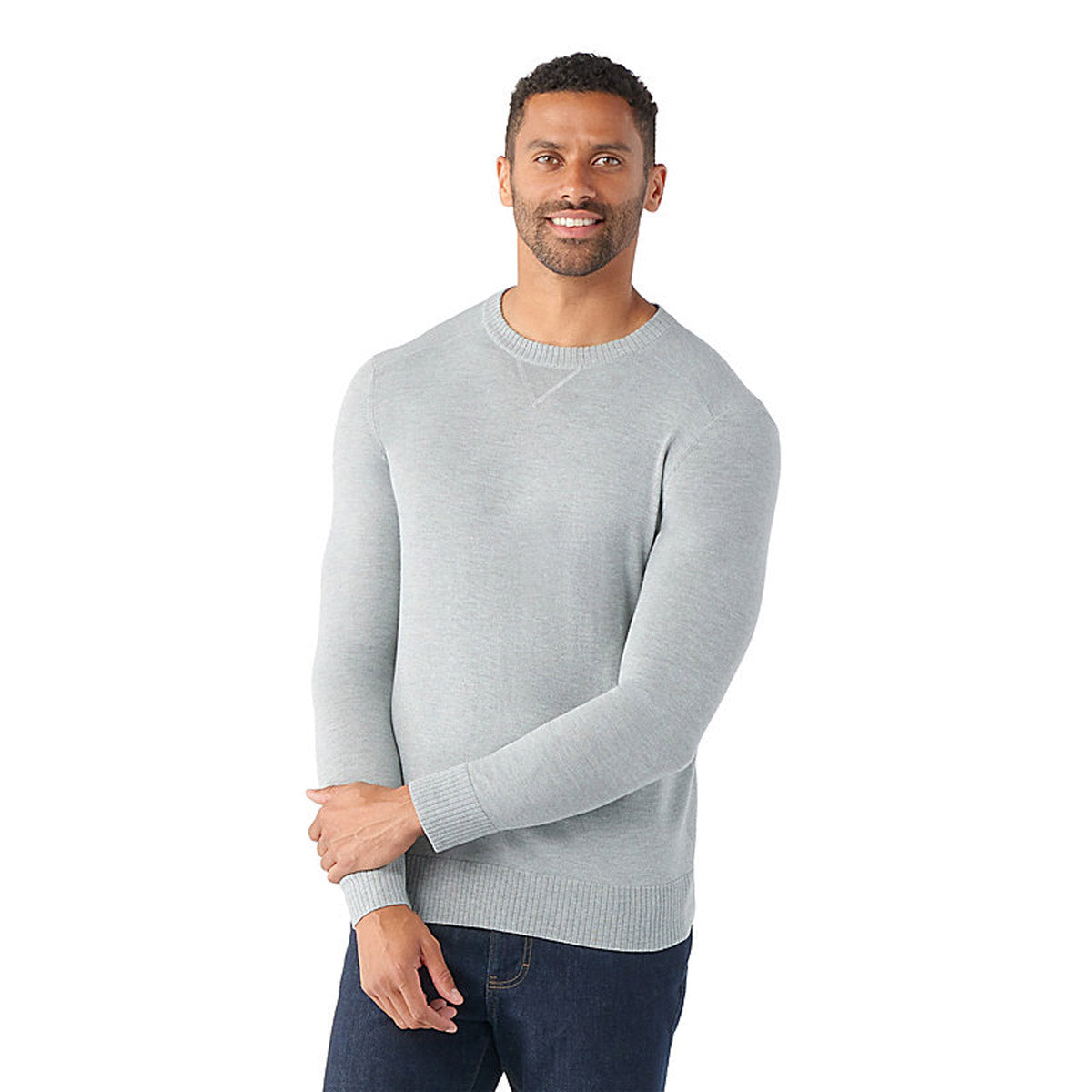 Smartwool Men&#39;s Sparwood Crew Sweater ight Gray Heather / L