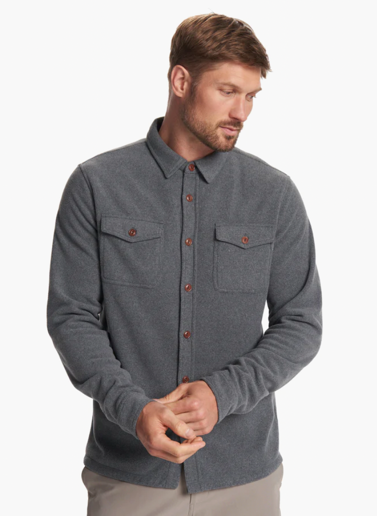 Vuori M Aspen Shirt Jacket INK Ink