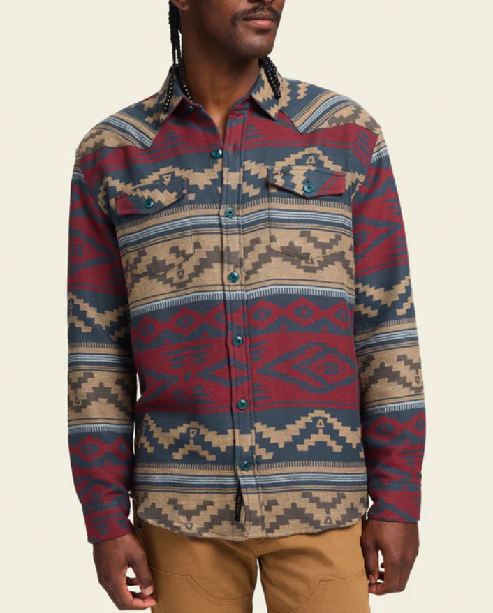 Howler Brothers Men's Sheridan Longsleeve Shirt PAM Terranova: Pampas