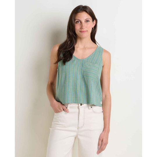 Women's Taj Hemp Button Back Tank
