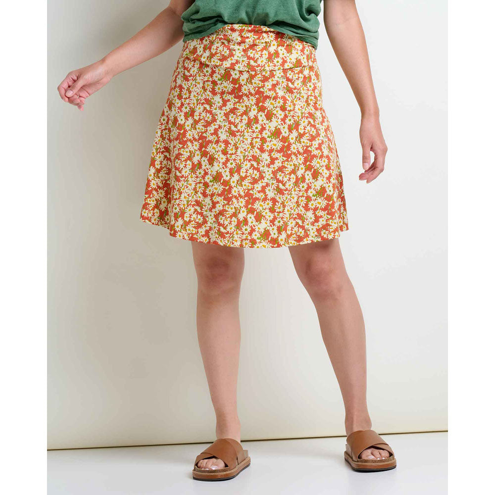 Toad&Co. Womens Chaka Skirt ango Daisy Field Print / M