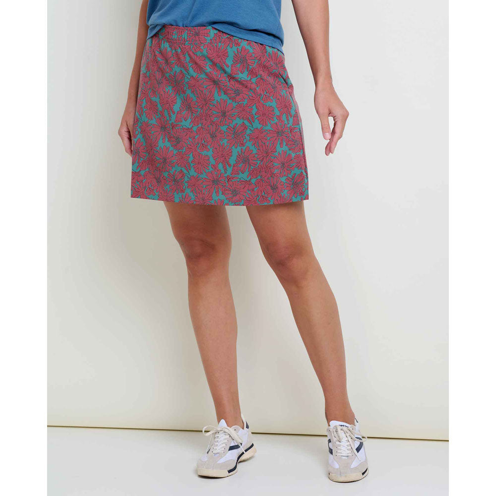 Toad&amp;Co. Womens Sunkissed Weekend Skort Silver Pine Floral Print