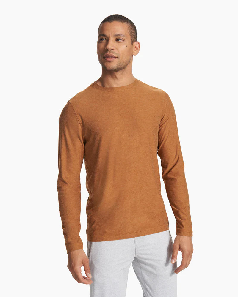 Vuori Mens L/s Strato Tech Tee HAU Autumn Heather