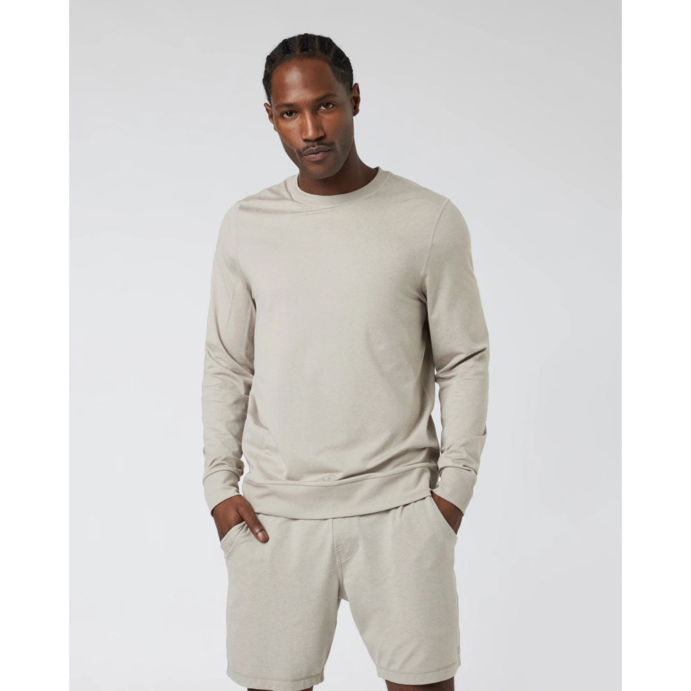 Vuori Mens Ponto Performance Crew Dark Salt Heather