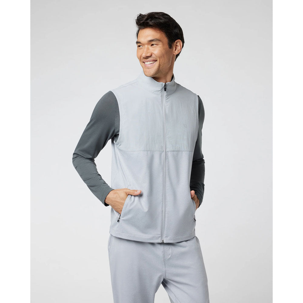Vuori M Sunday Element Vest Platinum Heather