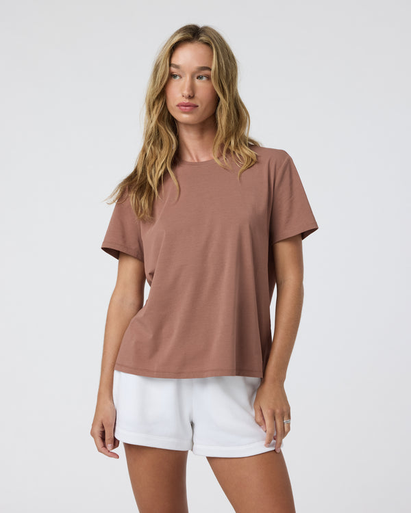 Vuori W Feather Tee SDB Sedona Brown