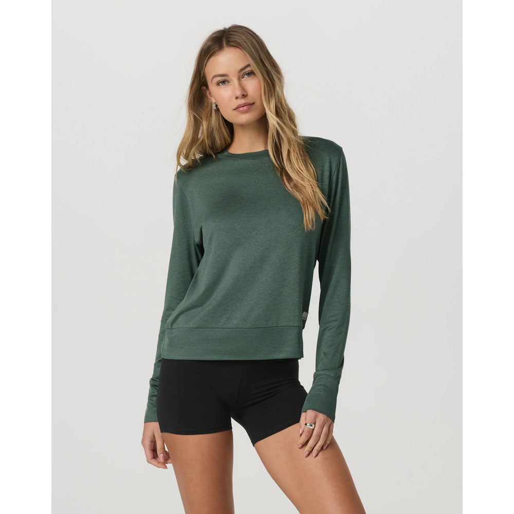 Vuori Womens Daydream Crew Agate Green Heather