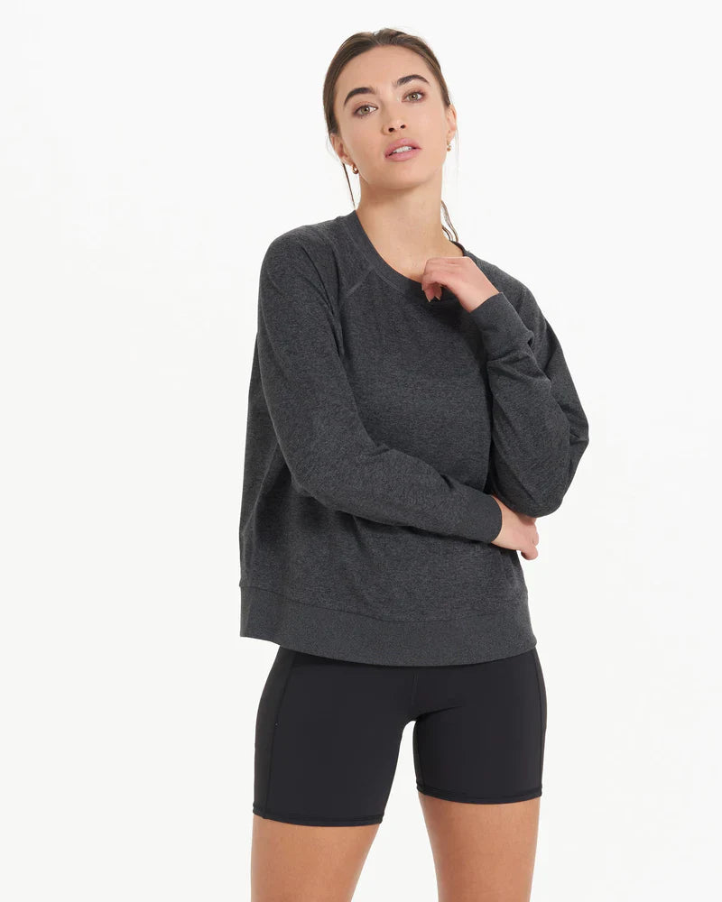 Vuori W LS Halo Crew HSG Sea Glass Heather