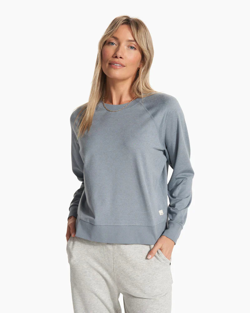 Vuori W LS Halo Crew HW Milkweed Heather / M