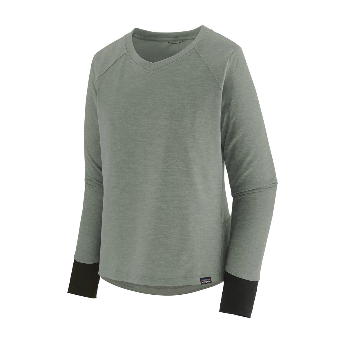 Patagonia Women&#39;s Long-Sleeved Dirt Craft Bike Jersey Sleet Green