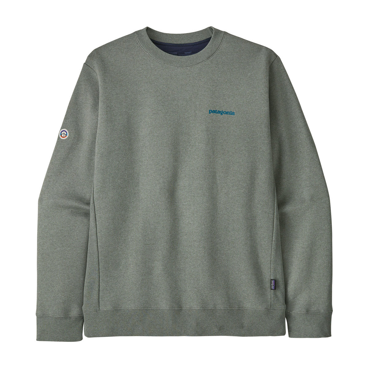 Patagonia Men&#39;s Fitz Roy Icon Uprisal Crew Sweatshirt Sleet Green