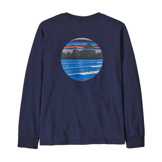 Kids' Long-Sleeved Skyline Stencil T-Shirt