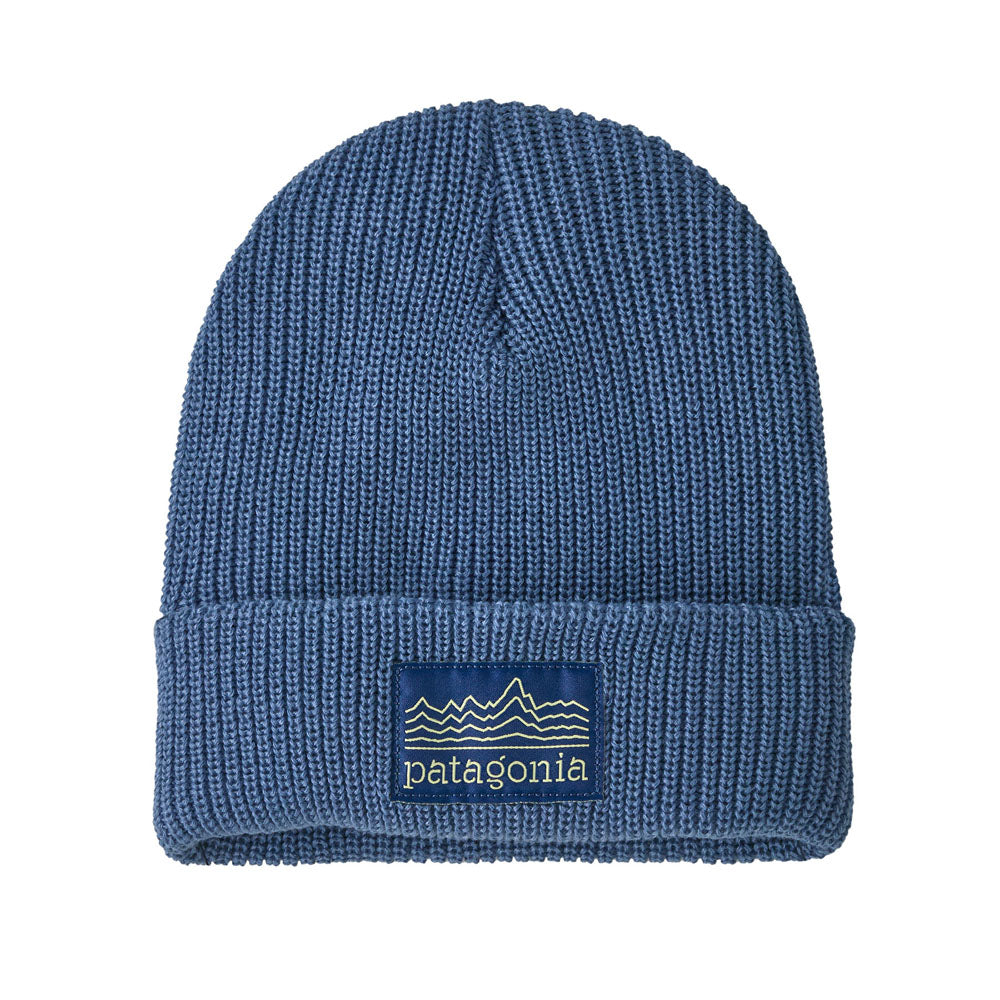 Patagonia Kids Logo Beanie Strata Stencil: Barnacle Blue