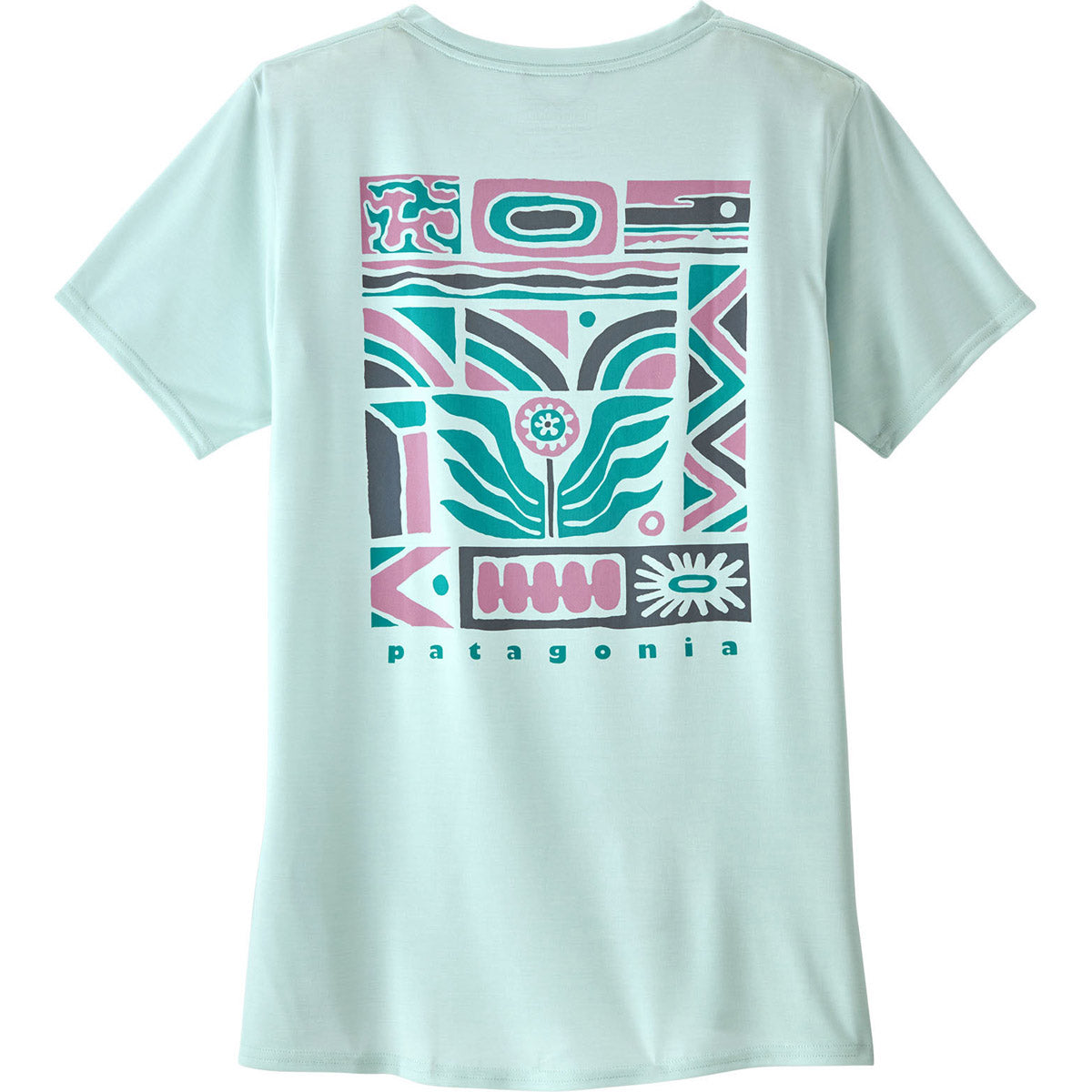 Patagonia Women&#39;s Cap Cool Daily Graphic Shirt Dawn to Dusk: Wispy Green X-Dye