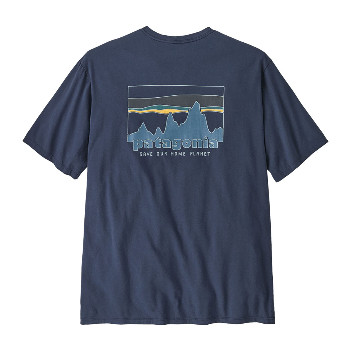 Patagonia Mens 73 Skyline Organic T-Shirt New Navy