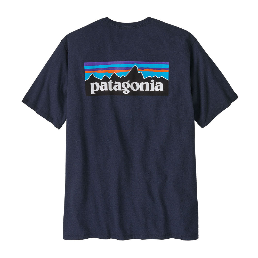 Patagonia Mens P-6 Logo Responsibili-Tee New Navy