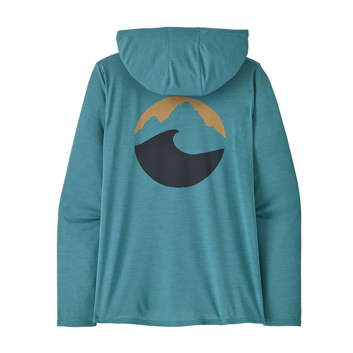 Patagonia Womens Capilene Cool Daily Graphic Hoody Applied Imagination: Wetland Blue X-Dye