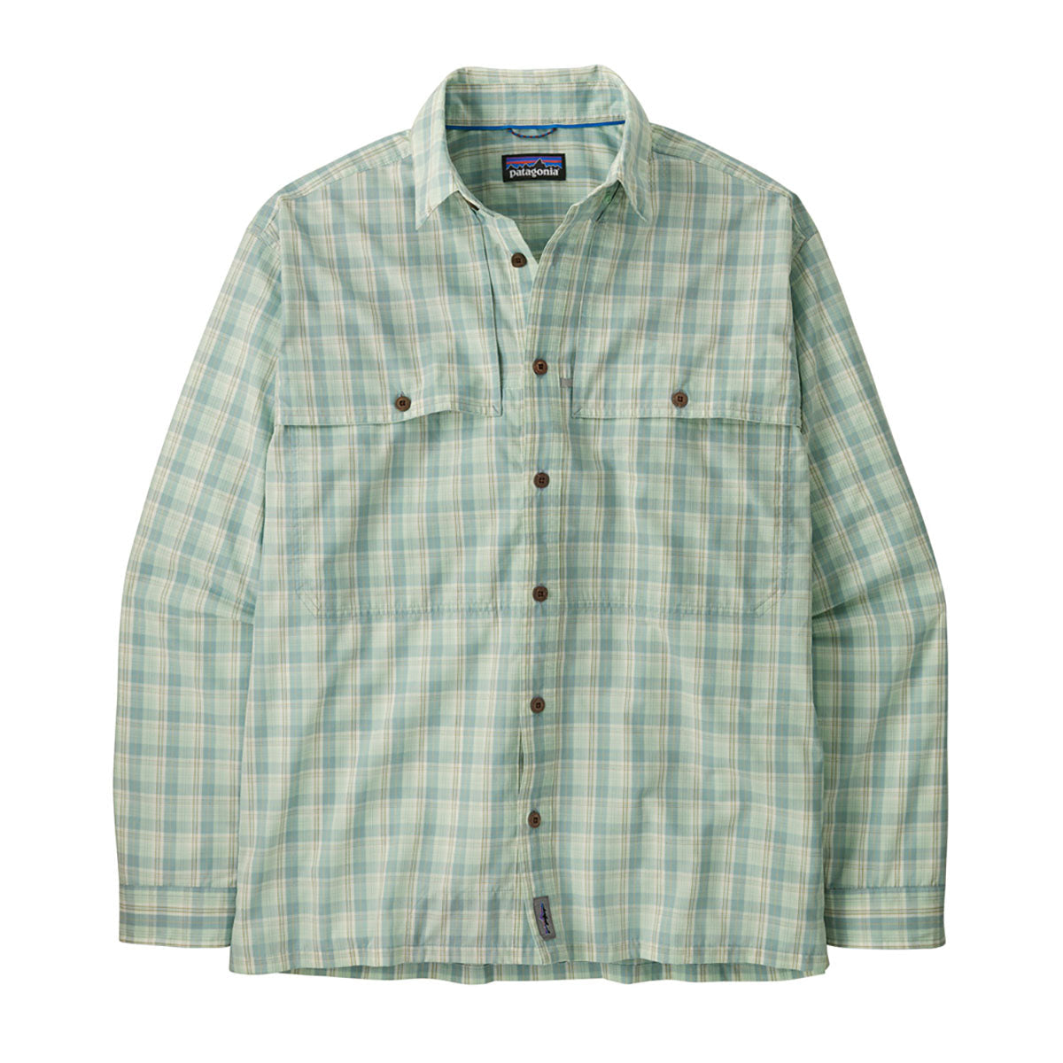 Patagonia Mens Long-Sleeved Island Hopper Shirt Dipper: Rinsed Green