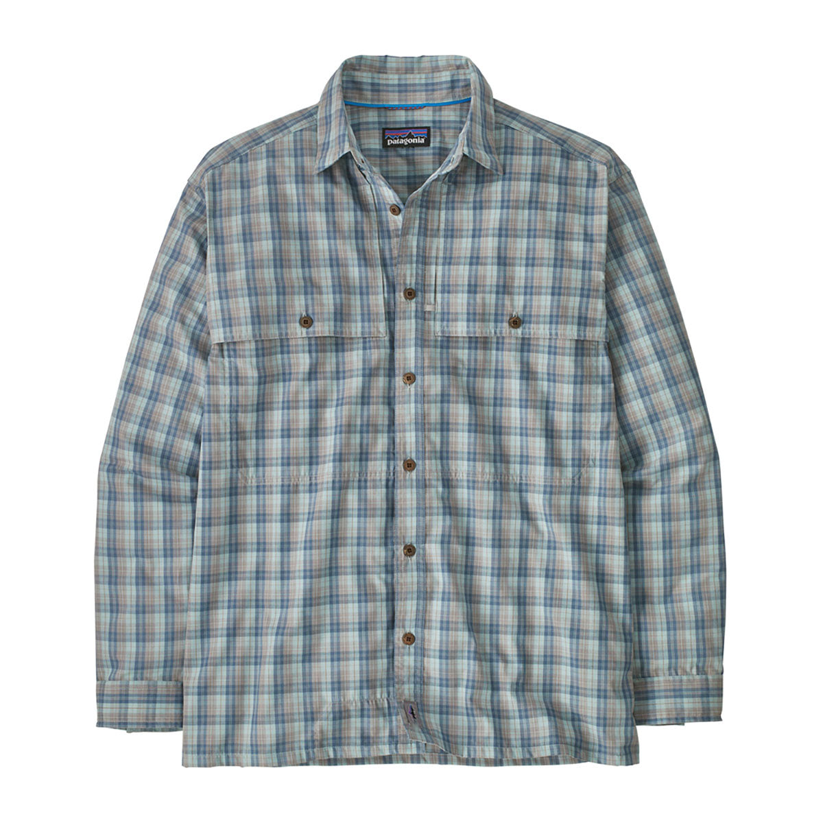Patagonia Mens Long-Sleeved Island Hopper Shirt Dipper: Utility Blue