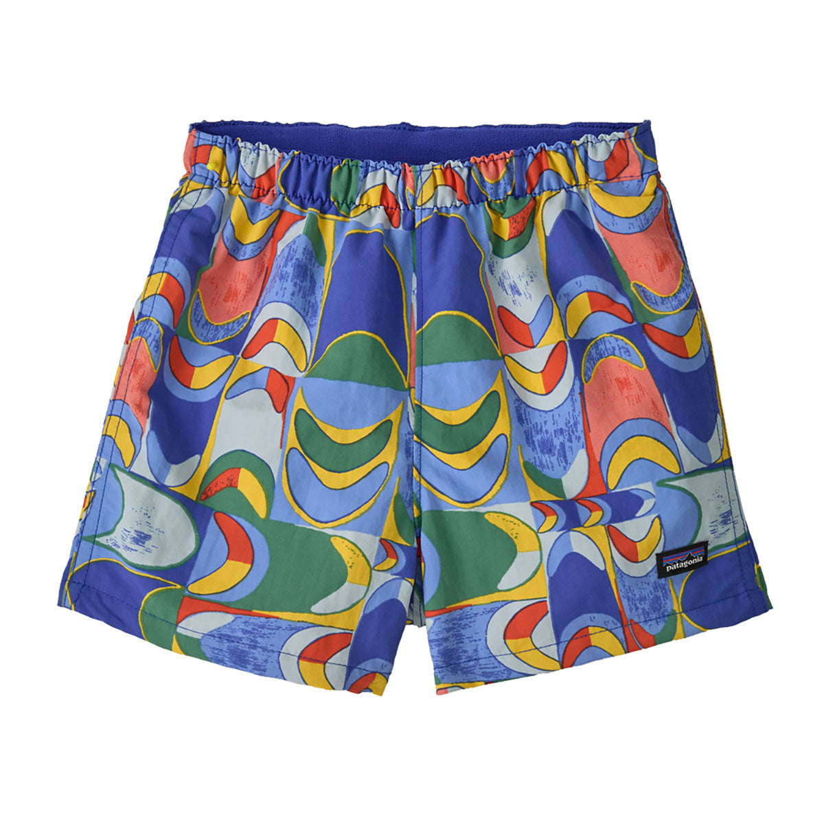 Patagonia Baby Baggies Shorts Swallowtail Geo: Eddy Blue