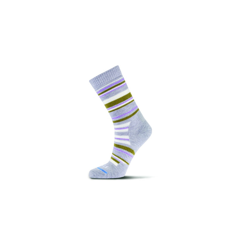 Fits Medium Hiker Striped Crew Socks 050 Woodbine