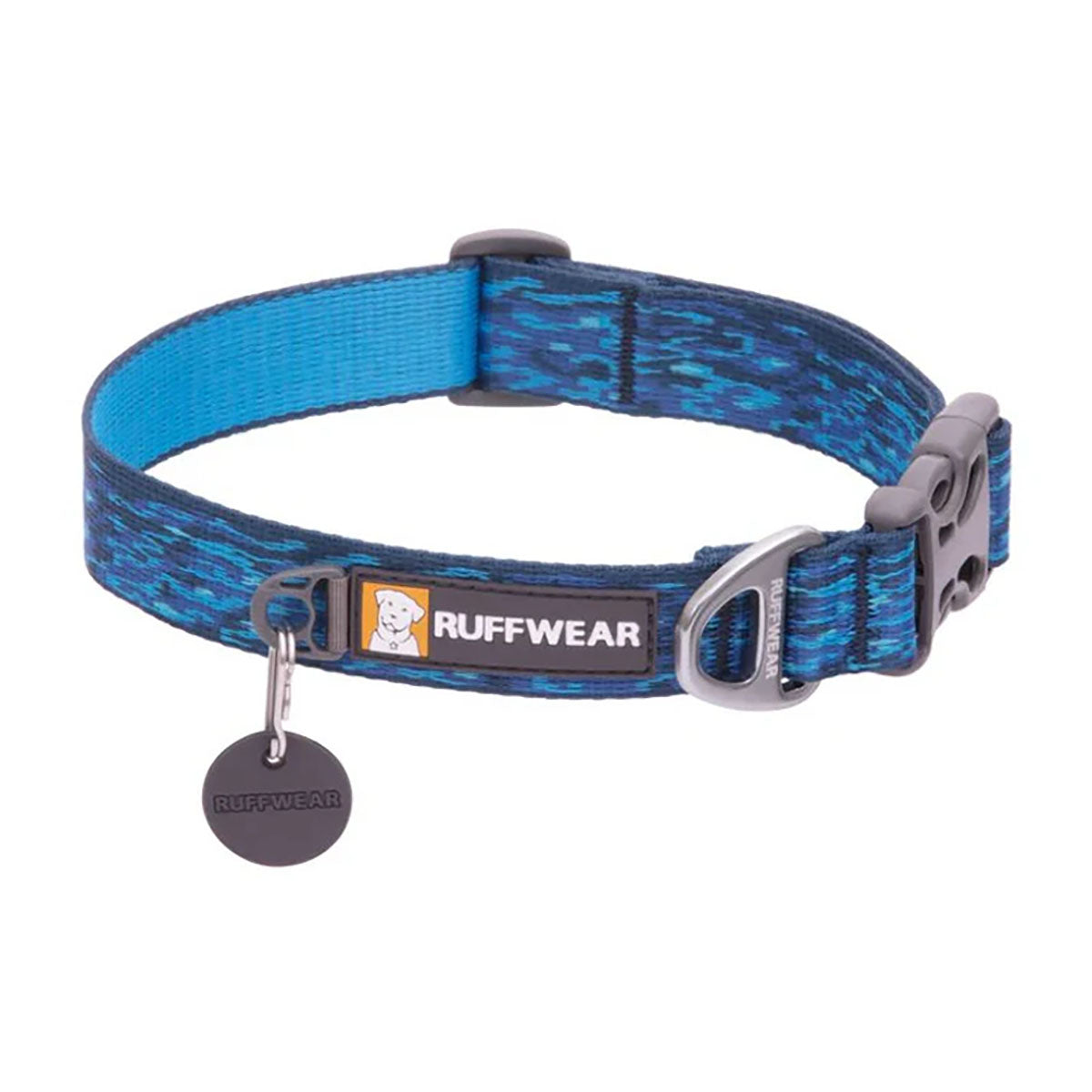 Ruffwear Flat Out Dog Collar Oceanic Distortion
