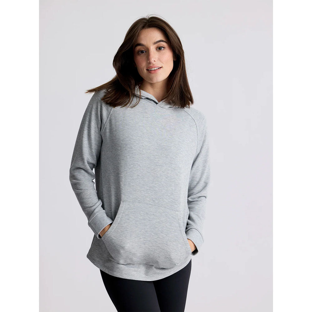 Free Fly Apparel Womens Bamboo Lightweight Fleece Hoodie ight Heather Grey / L