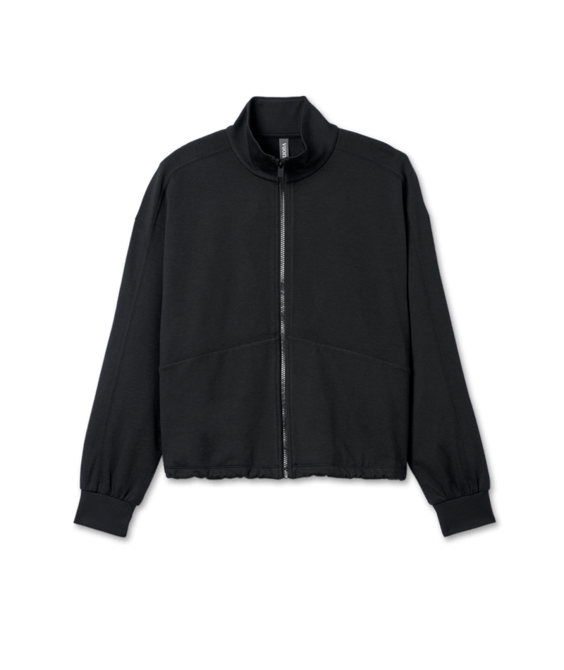 Vuori W Granite Full Zip HBK Black Heather