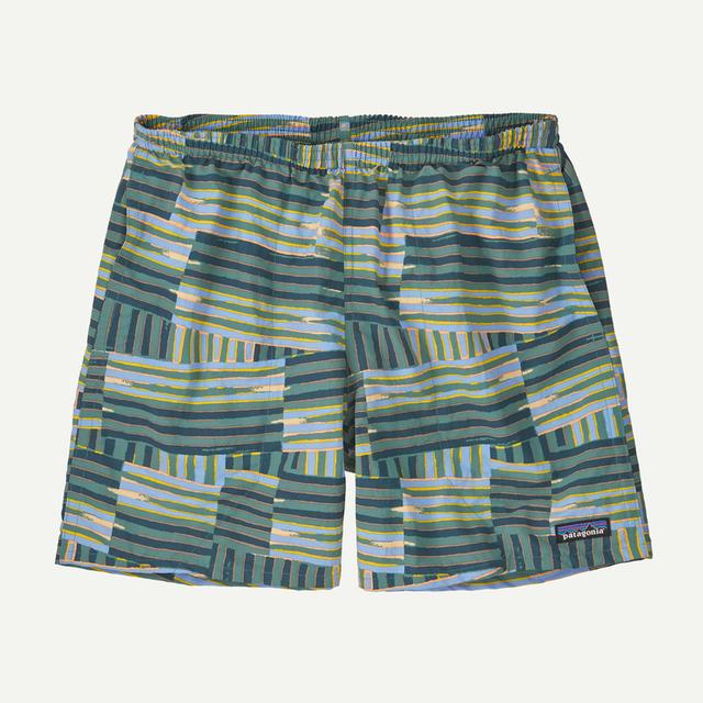 Patagonia Mens Baggies Shorts - 5 in. QFWE Quilty Fitz: Wetland Blue