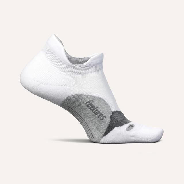 Feetures! Elite Light Cushion No Show Tab Socks 30158 White