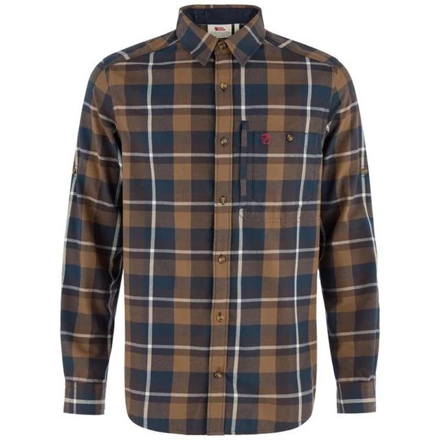 Fjallraven M Fjallglim Regular Shirt 265-294 Wood Brown-Black Oak