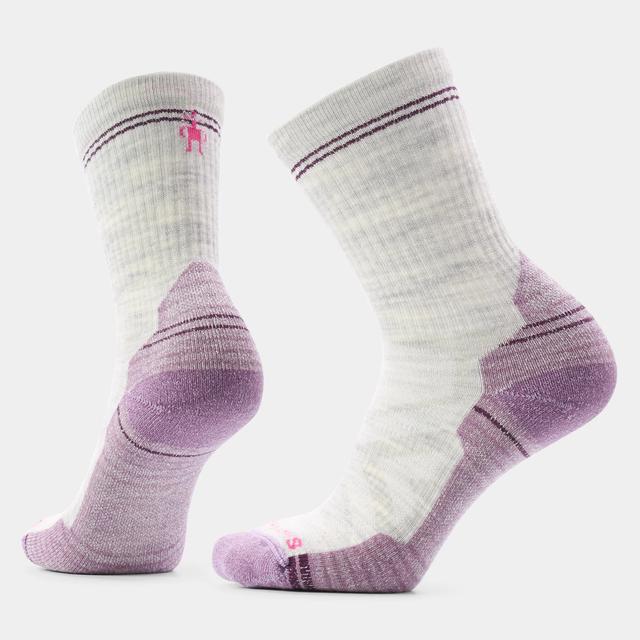 Smartwool Womens Hike Light Cushion Crew Socks R58 Ash/Purple Dawn