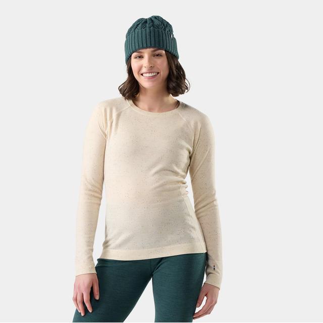 Smartwool Womens Classic Thermal Merino Base Layer Crew M59 Almond Donegal