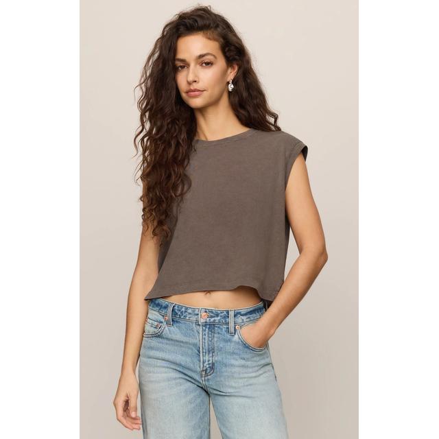 Z Supply W Flex Sleeveless Tee PBC Pebble Coast