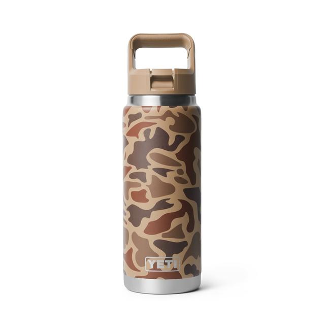 Yeti Rambler 26 oz Straw Bottle Wetlands Camo