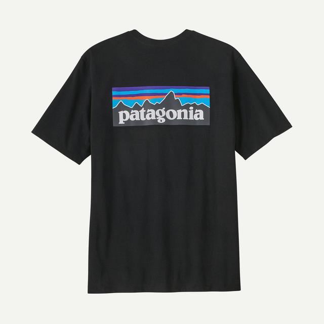 Patagonia Mens P-6 Logo Responsibili-Tee BLK Black