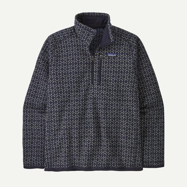 Patagonia Mens Better Sweater 1/4 Zip SSKN Scales: Sunken Blue