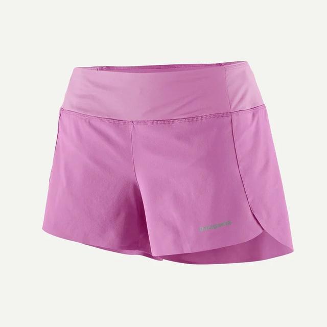 Patagonia Womens Strider Pro Shorts - 3 1/2 in. BKP Brisk Purple / L