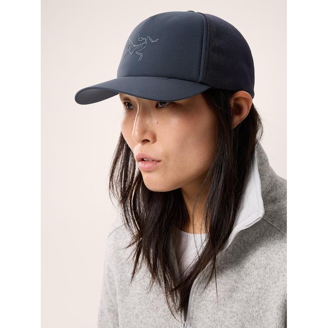 Arcteryx Bird Curved Brim Trucker Hat Black Sapphire