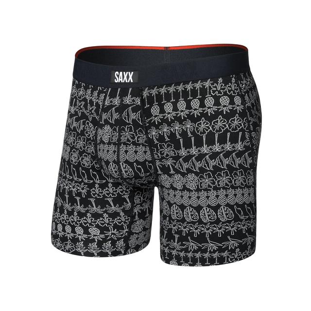 Saxx Underwear Co. Mens Vibe Xtra Super Soft BB Fly TF Lo-Tech Foulard-Blue / L