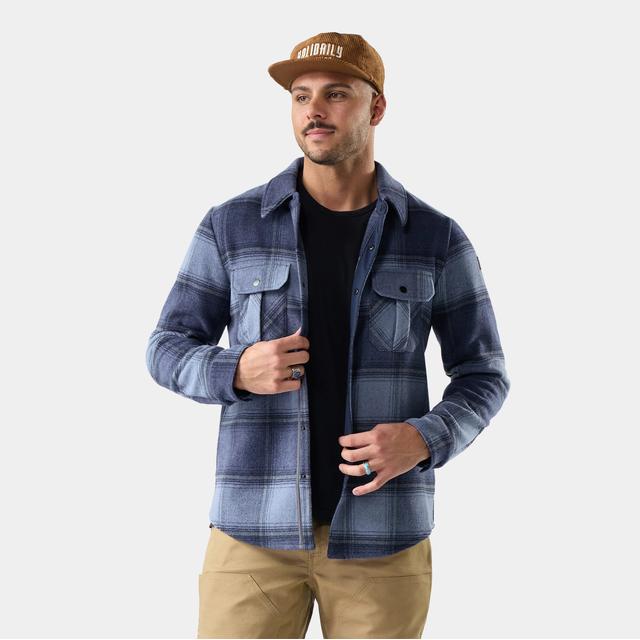 Smartwool Mens Anchor Line Shirt Jacket R31 Nightfall Blue Plaid