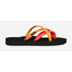 Teva Womens Olowahu Flip-Flop NNCR Neon Coral Multi