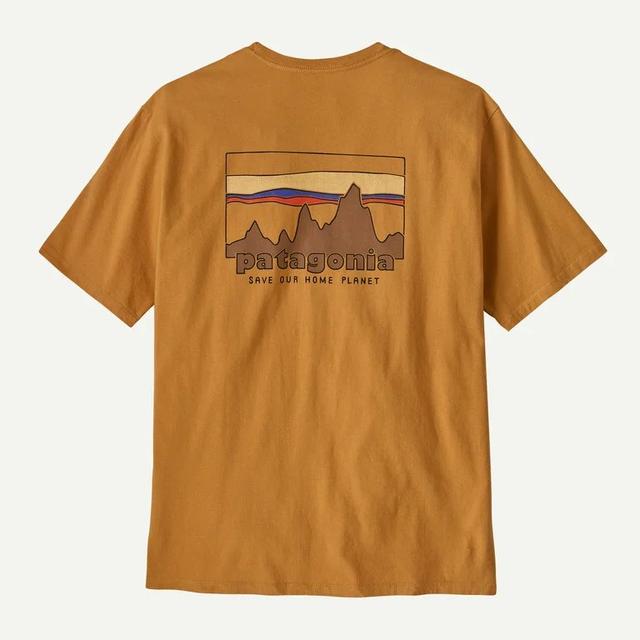 Patagonia Mens 73 Skyline Organic T-Shirt TNGO Talon Gold