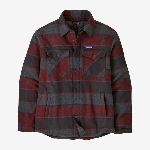 Patagonia Mens Lightweight Insulated Fjord Flannel Shirt WMIB William: Ink Black