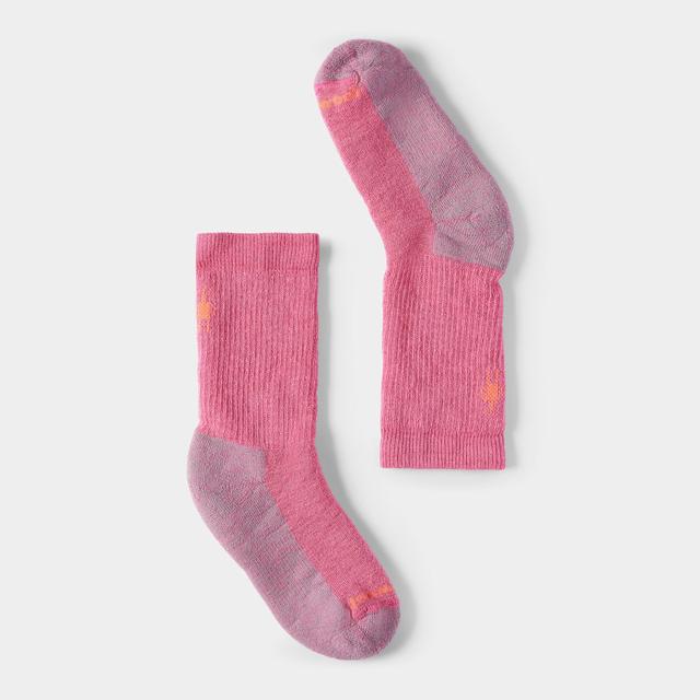Smartwool Kids Hike Full Cushion Crew Socks N71 Garden Pink