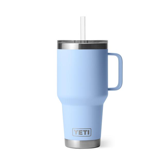 Yeti Rambler 35 oz Straw Mug Big Sky Blue