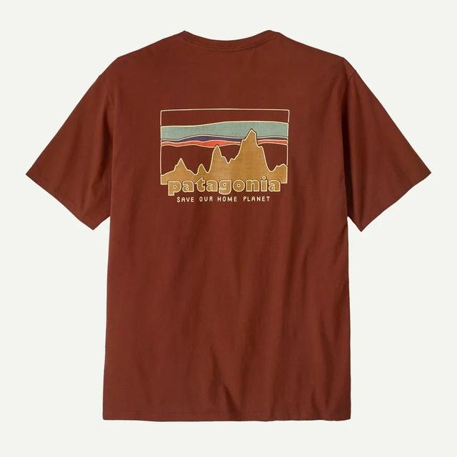 Patagonia Mens 73 Skyline Organic T-Shirt DV Dried Vanilla / L