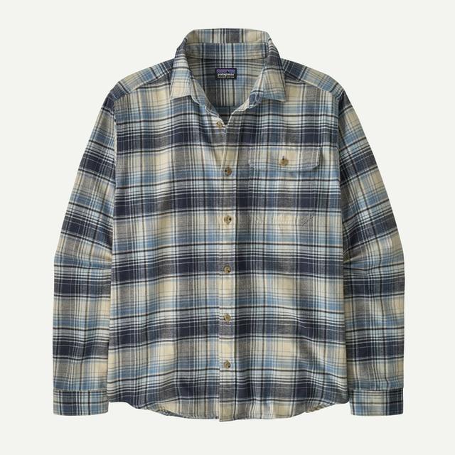 Patagonia Mens Long-Sleeved Lightweight Fjord Flannel Shirt DPNA Depth: Natural